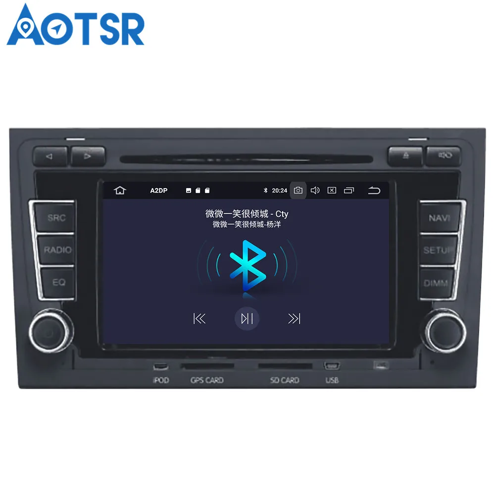 Android 9 0 8 core автомобильный DVD проигрыватель компакт-дисков GPS навигации для Audi A4 S4