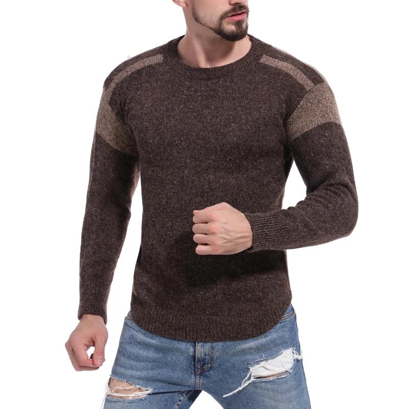 GNIBIEL для мужчин одежда осень 2018 г. свитер повседневной носки Корея slim fit модный