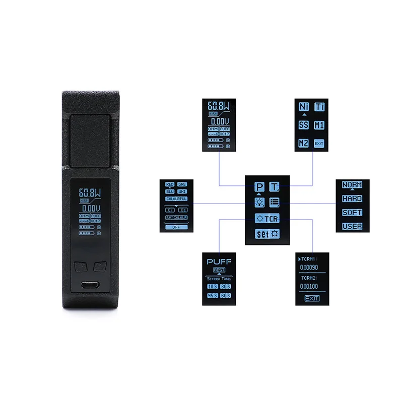 Оригинальный IJOY EXO PD270 поле Mod 207 Вт электронных сигарет Двойной 20700 0 05/3 ОМ Большой