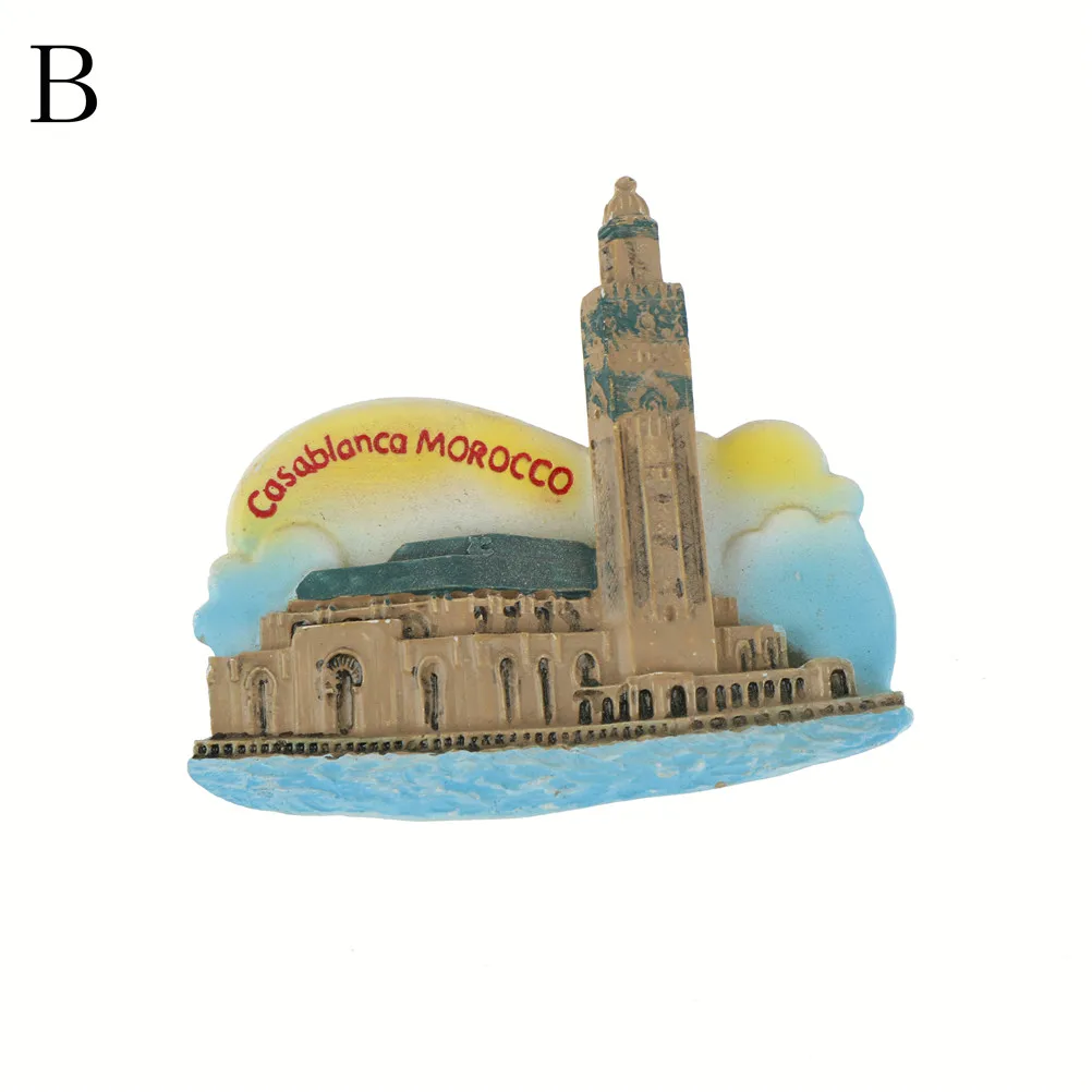 B Milan Cathedral Of Italy ароматерапия Ручная роспись 3D магниты на холодильник сувениры для путешествий магнитная наклейка размер как на картинке - Цвет: B