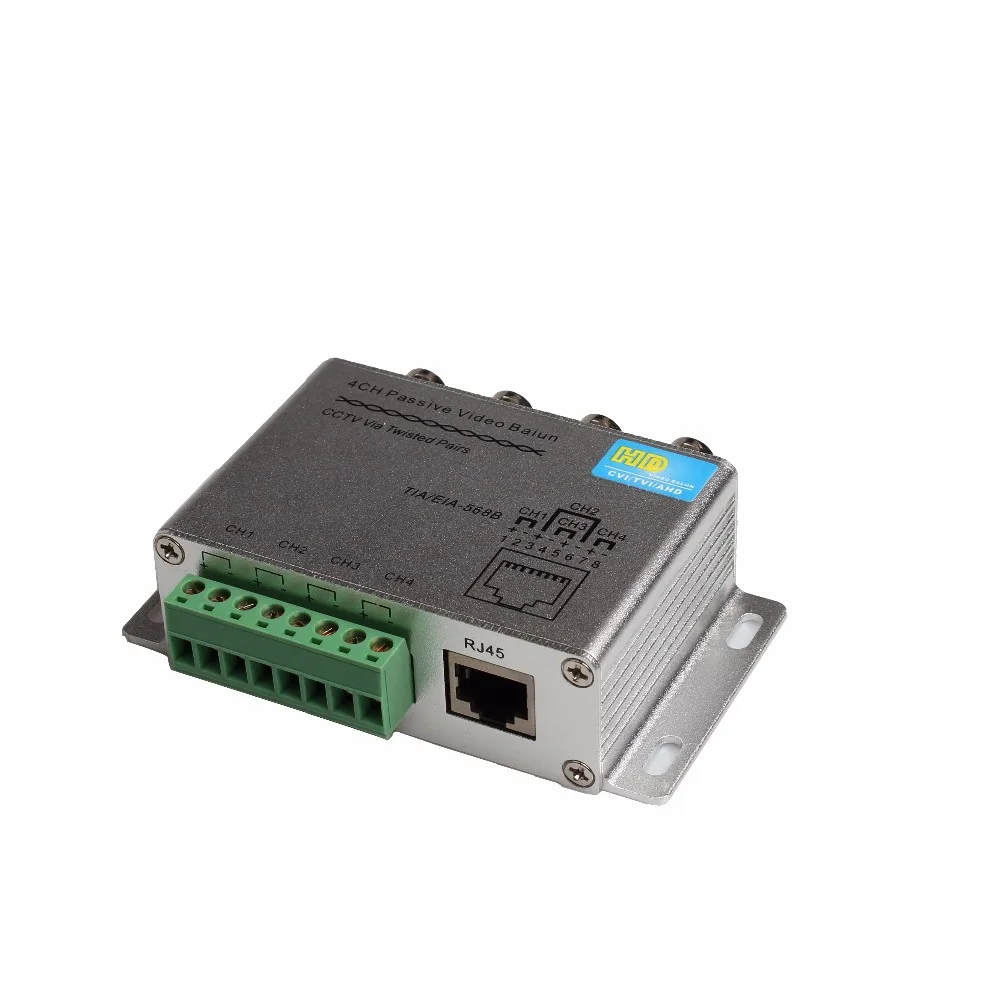 Пассивный видеосигнал ESCAM 4CH 8CH для камер TVI CVI AHD CCTV по витой паре UTP Video Balun