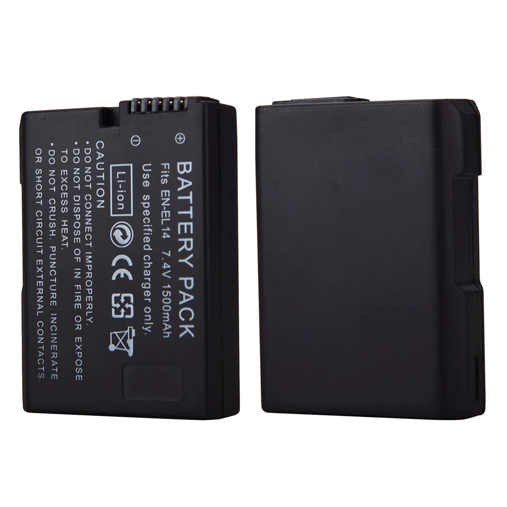 Аккумулятор для цифровой камеры Nikon 1500 мАч Φ ENEL14 P7000 D3100 D3200 D3300 D3400 D5100 D5200 D5500