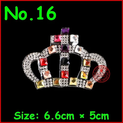 1 Piece 1 шт. Crown патчи узоры HotFix motifs клейкие Стразы патч белый кристалл аппликация для детей Для женщин детская одежда Свадебная вечеринка - Цвет: 1 Piece