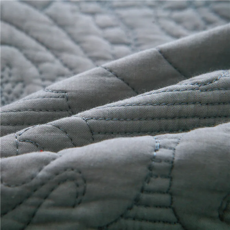 Роскошное серое белое бежевое розовое Европейское покрывало из 100% хлопка