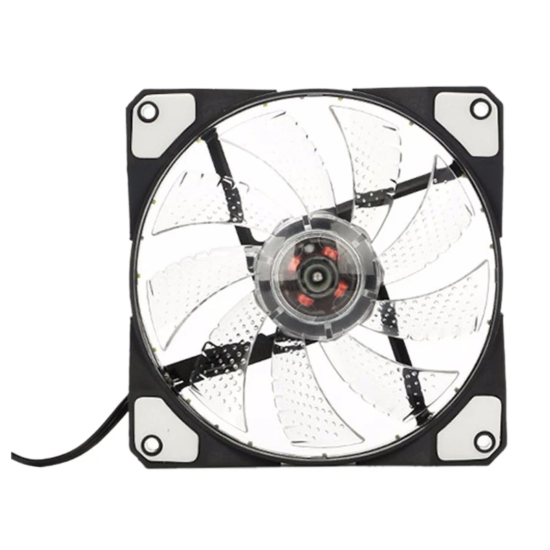 

120mm PC Computer 16dB Ultra Silent 33 LEDs Case Fan Heatsink Cooler Cooling with Anti-Vibration Rubber,12CM Fan,12VDC 3P IDE