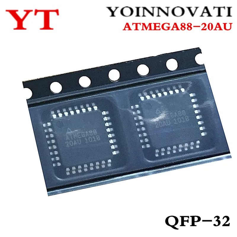 

5pcs/lo ATMEGA88-20AU ATMEGA88 20AU QFP-32 IC Best quality