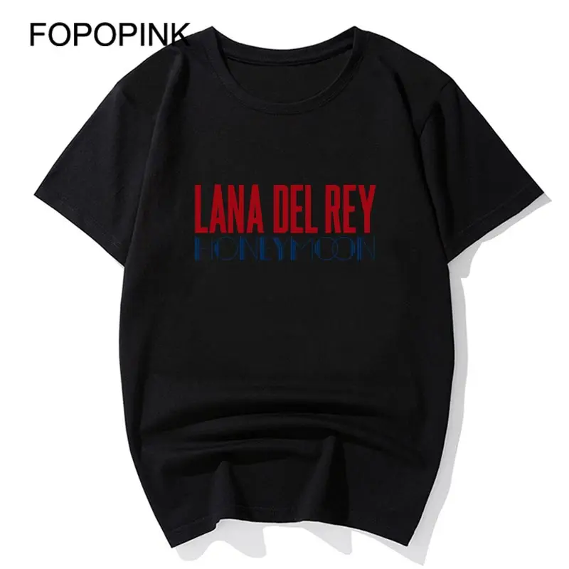 Мужская футболка с принтом Ланы Дель Рей для медового месяца Женская забавная