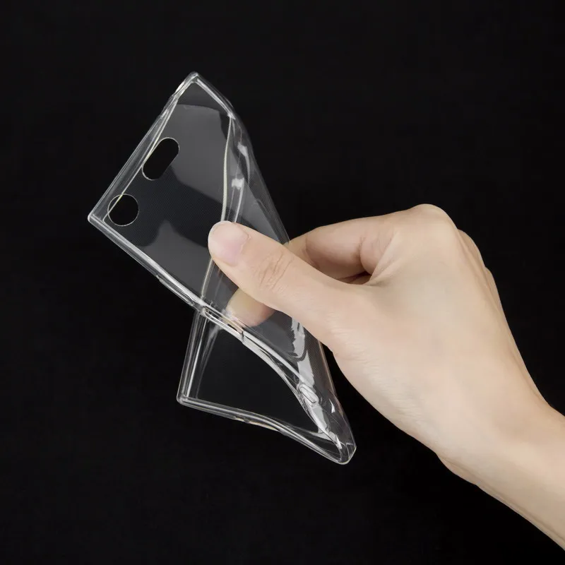 Clear Чехлы для телефонов для Sony Xperia XZ1 компактный чехол слон чехол с рисунком Fundas Мягкий Силиконовый ТПУ чехол ультра тонкие чехлы - Цвет: Clear