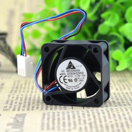 

Computer PC Case Fan For Original Delta EFB0412VHD 4020 4cm 40mm DC 12V 0.18A 3-pin 1U server alarm case axial cooling fans