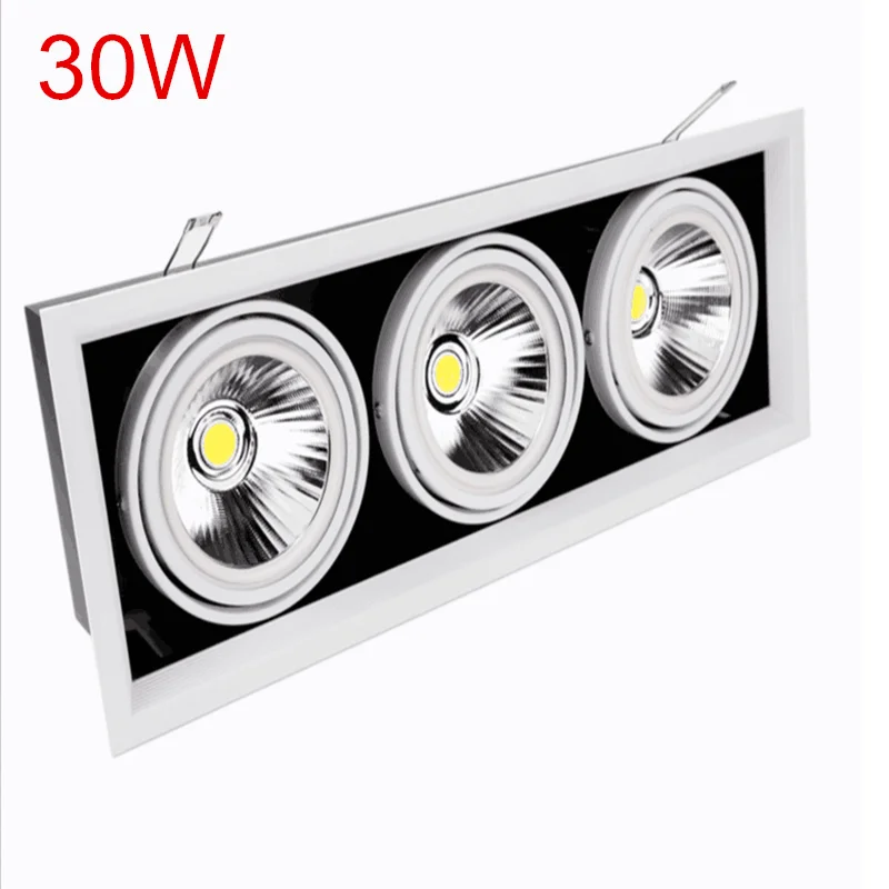 Super Bright Surface Mounted square LED Downlight COB 10W 20W 30W Spot light Rotation Ceiling Lamp AC110V 220V | Освещение