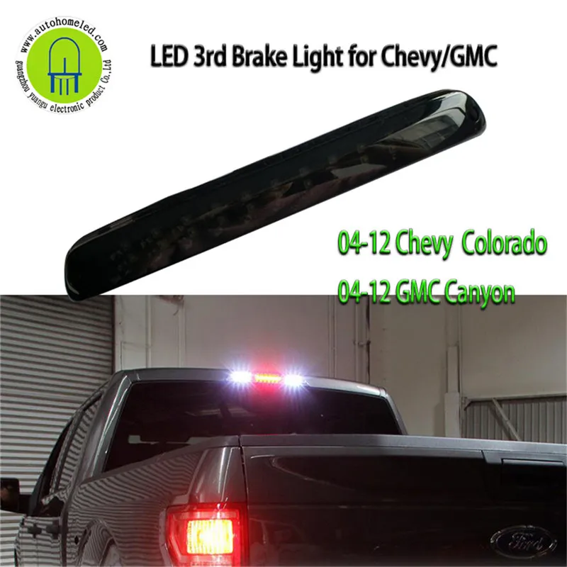 Горящая стоп-лампа для Chevy Silverado/GMC Sierra High mount 3D светодиодный 3-й задний стоп-сигнал/грузовой фонарь, копченый