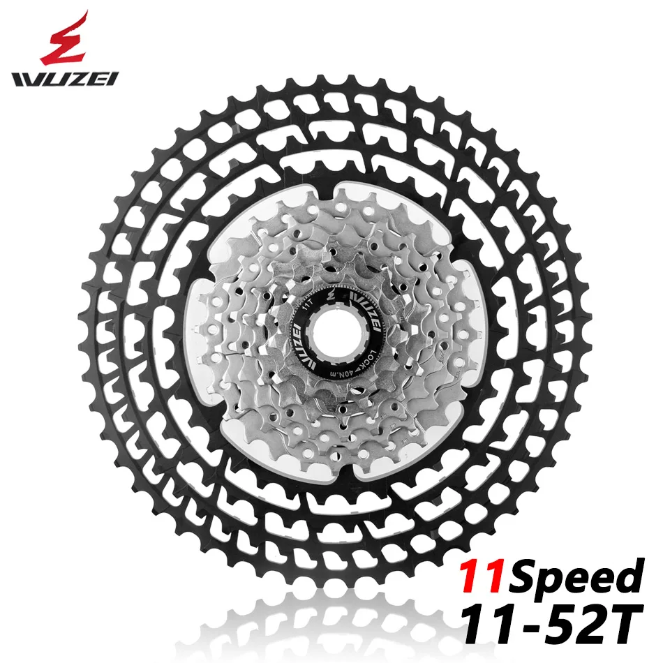 WUZEI MTB 11 скоростей 11-50T 11-52T кассета 365g Сверхлегкий велосипед свободного хода 11t Запчасти для велосипеда горный для Shimano M9000 M8000