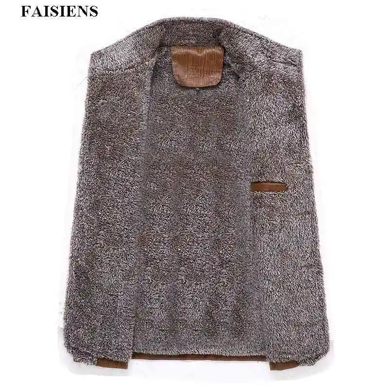Искусственная кожа PU мужские парки 8XL коричневый Epaulet модные куртки Зимние