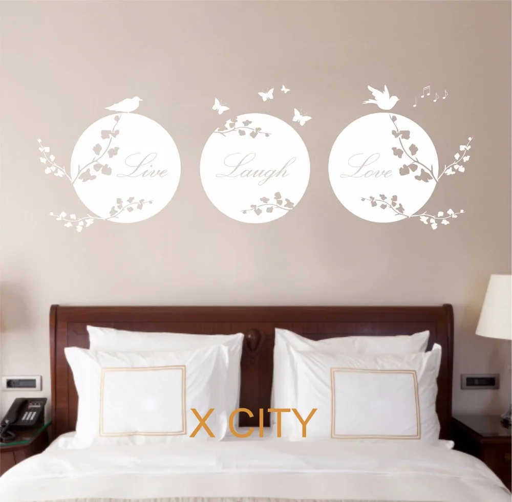 Живой смех любовь Цитата Поп Слова творческая настенная художественная наклейка