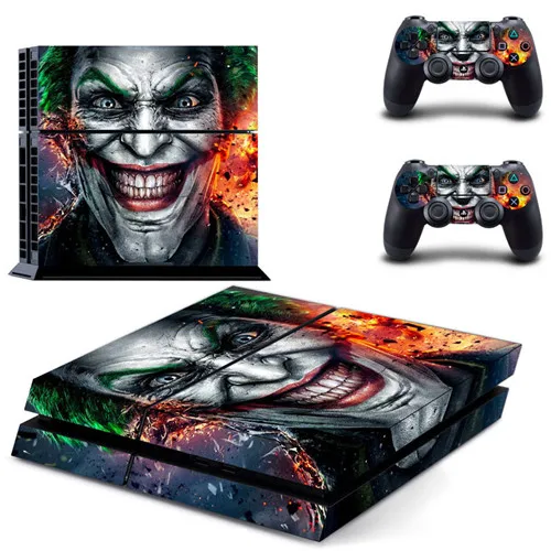 GCTM0350 DC Joker PS4 наклейка для sony playstation 4 консоль и 2 контроллера skins PS4 наклейка s виниловый аксессуар - Цвет: GCTM0350