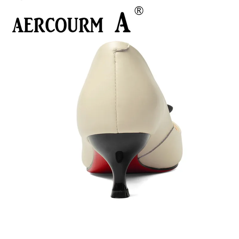 бежевые туфли лодочки Aercourm A 2018 г. Женская обувь бежевого цвета Насосы Для женщин