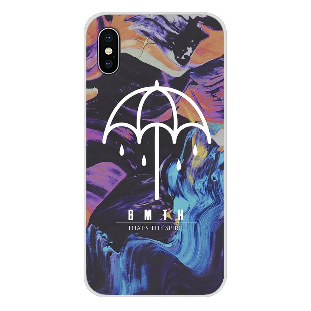 Мягкие прозрачные чехлы для Apple iPhone X XR XS MAX 4 4S 5 5S 5C SE 6 6S 7 8 Plus ipod touch bmth bring me the