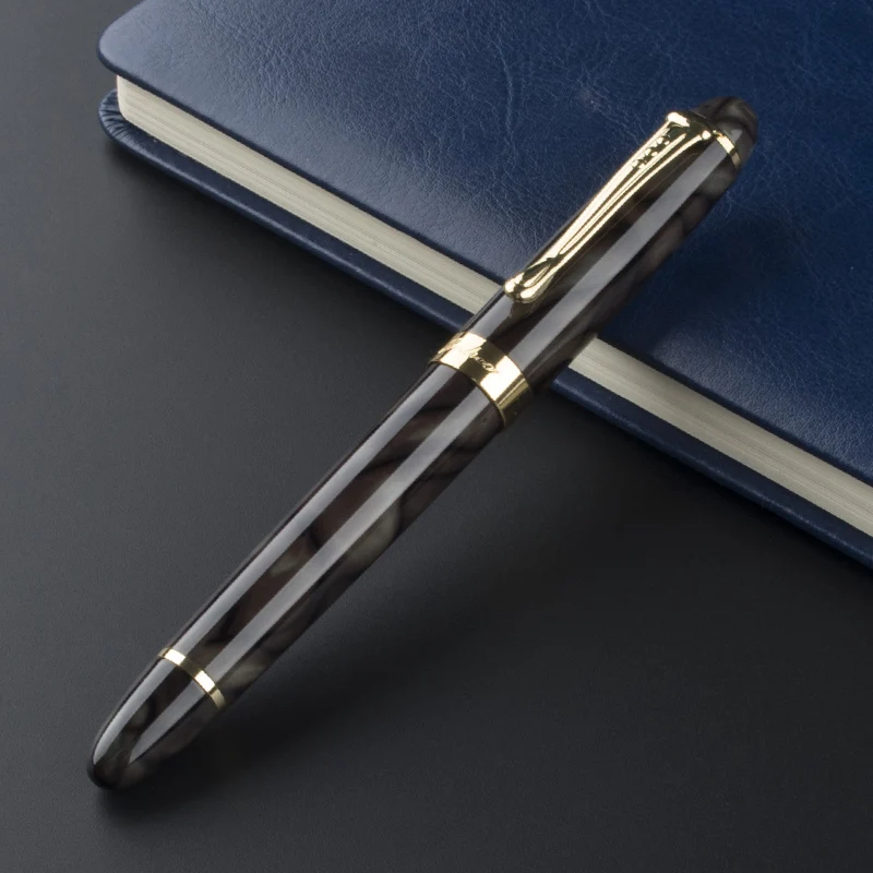 Мрамора перьевая ручка 18KGP JINHAO X450 зеленый 0 7 мм широкий наконечник черный синий