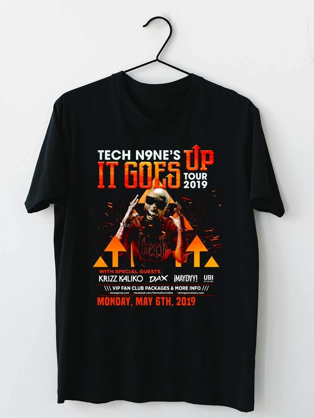 Tech N9ne It Goes Up Tour 2019 T shirt Unisex for men women|Мужские футболки| |