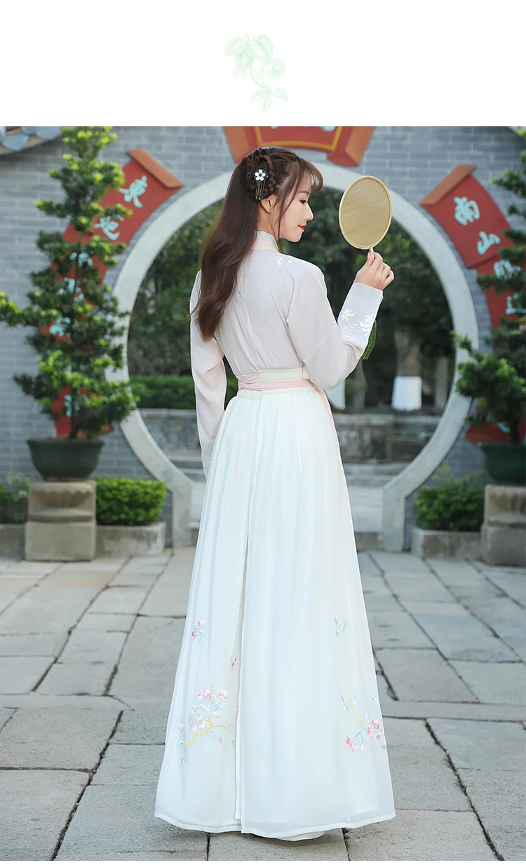 Традиционный Женский Тан Древний китайский костюм Hanfu Вышитый Костюм принцессы династии опера китайский Hanfu платья DWY1334