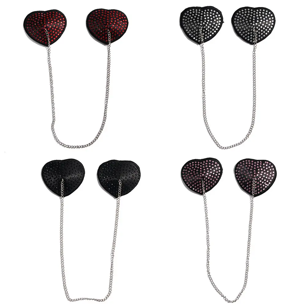 1 пара самоклеящиеся стразы покрытие для сосков женщин сексуальная цепочка