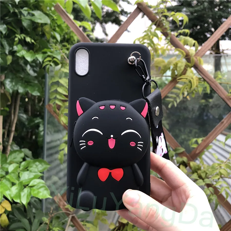 Милый мультяшный Ститч Kity Minnie кошелек на молнии чехол для телефона iPhone 5 5S SE 6 6s 7 8 Plus X XR XS 11 Pro Max силиконовый чехол для сумки