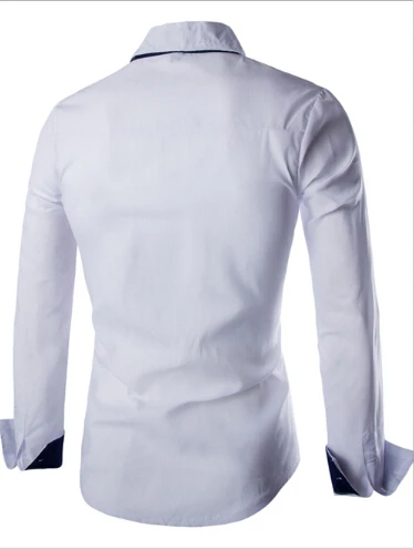 2015 новый 3 цвет мода рубашки люди подходящий социальные человек с длинным рукавом