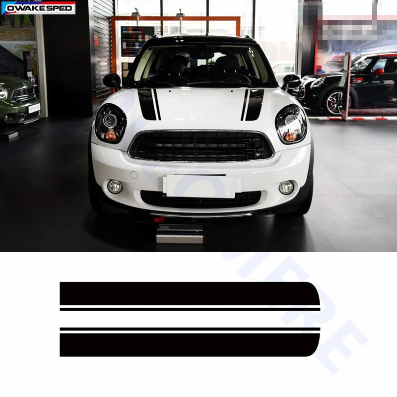 Гоночные полосы Автомобильный капот наклейка авто крышка двигателя Декор