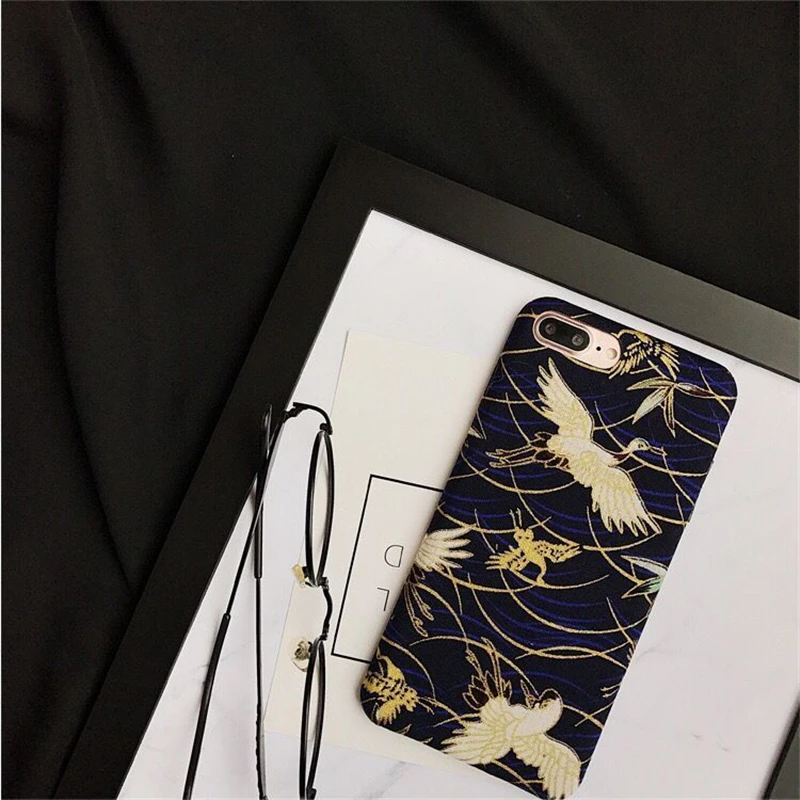 Новая мода 3D вышивка птица жесткий пластиковый чехол для iPhone XS Max XR китайский