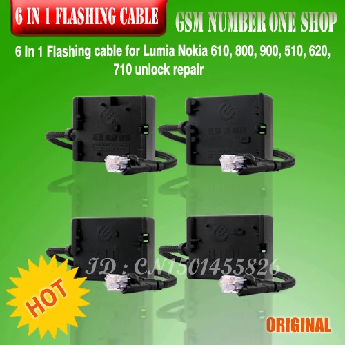 Бесплатная доставка + оригинальный мигающий кабель 6 в 1 для Lumia Nokia 610 800 900 510 620 710