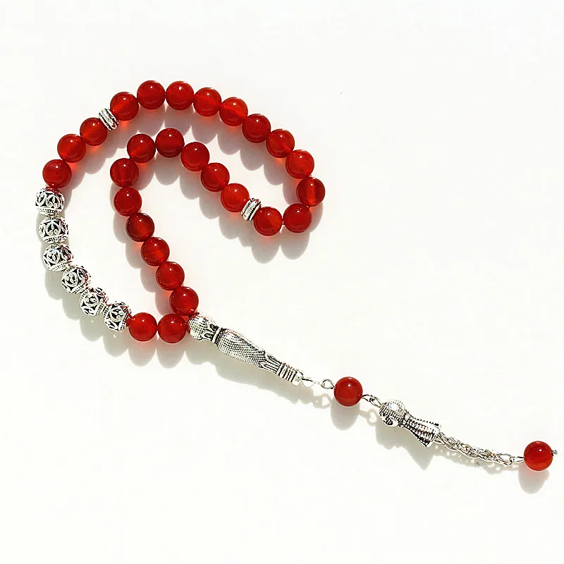 Четки из натурального камня для мужчин и женщин 8 мм|prayer beads|33 prayer beadsmuslim tasbih |