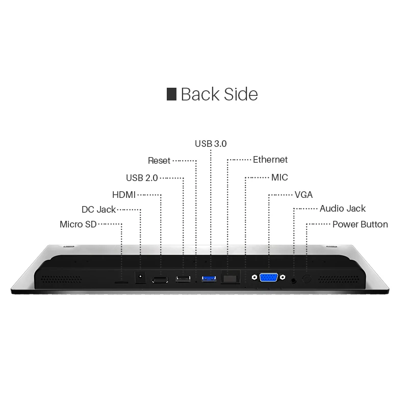 Мини ПК Windows 10 Intel 2 ГГц Z8350 HDMI VGA Беспроводной клавиатура мини небольшой настольный