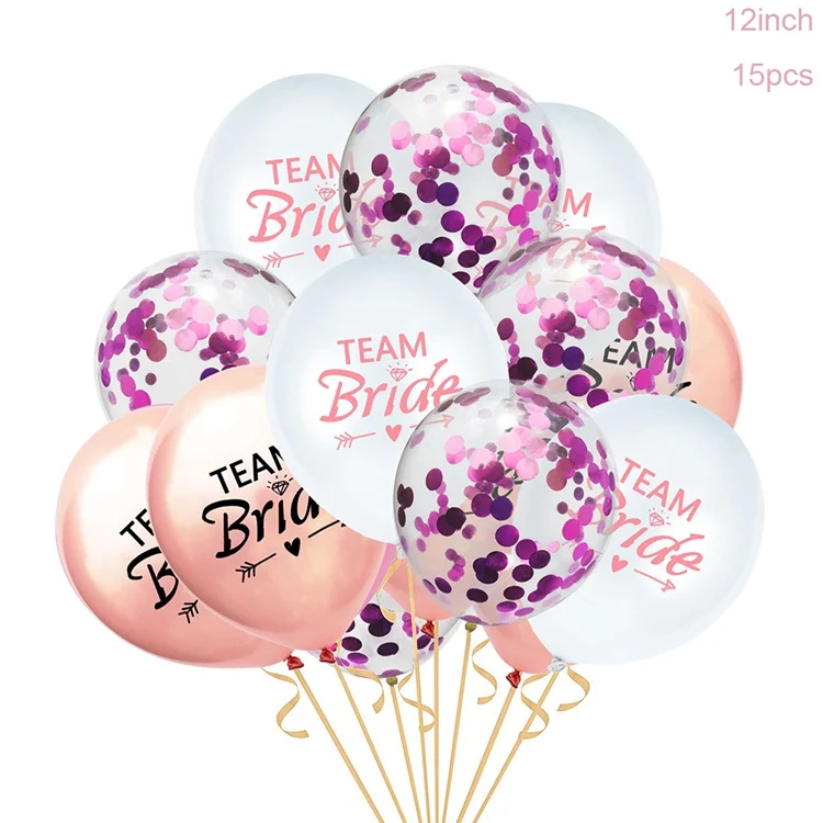 Team Bride 5 Yoeriwoo To Be Bridal Said Yaaas латексные шары Mr Mrs Свадебная команда Девичник вечерние украшения только что замужние - Цвет: Team Bride 5