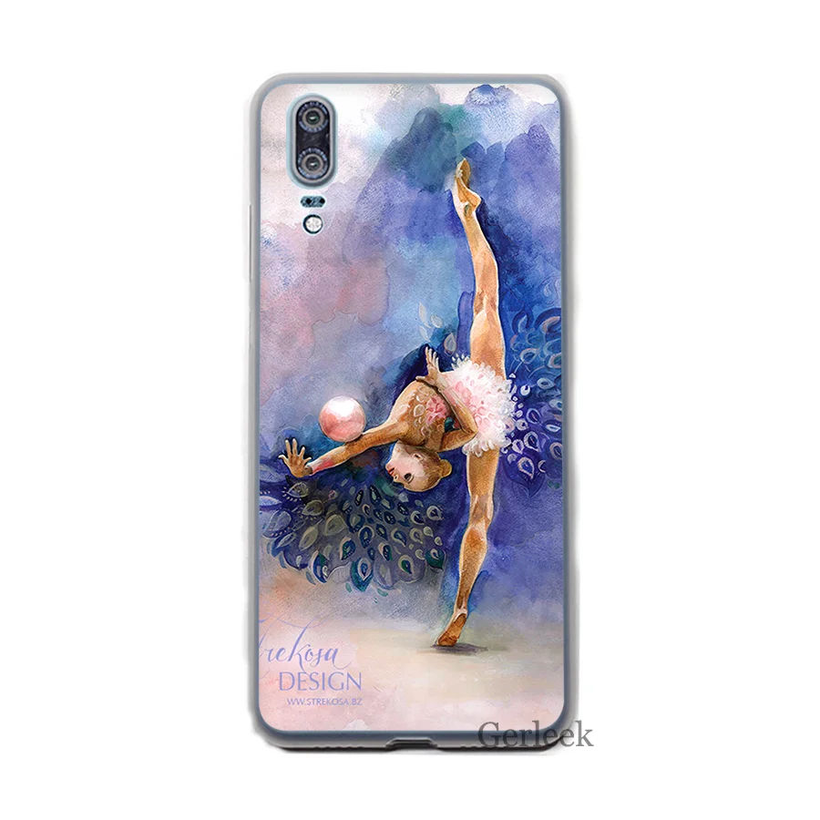 Чехол для телефона Love гимнастическая картина маслом Huawei P8 P9 P10 P20 Pro Lite 2015 2016 2017 P Smart
