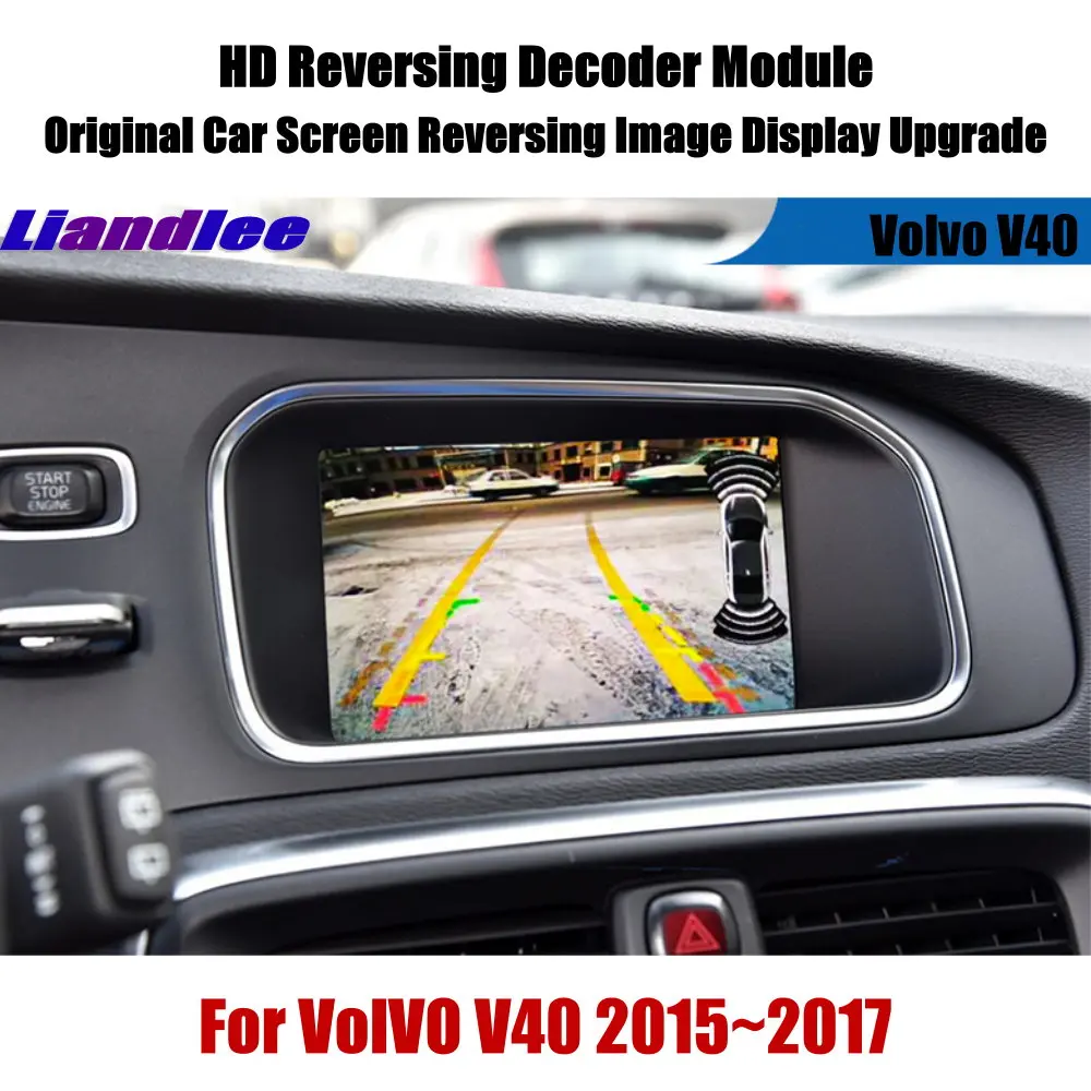 Liandlee для Volvo V40~ обратный декодер модуль коробка заднего вида парковочная камера изображение автомобиля экран обновление дисплей обновление