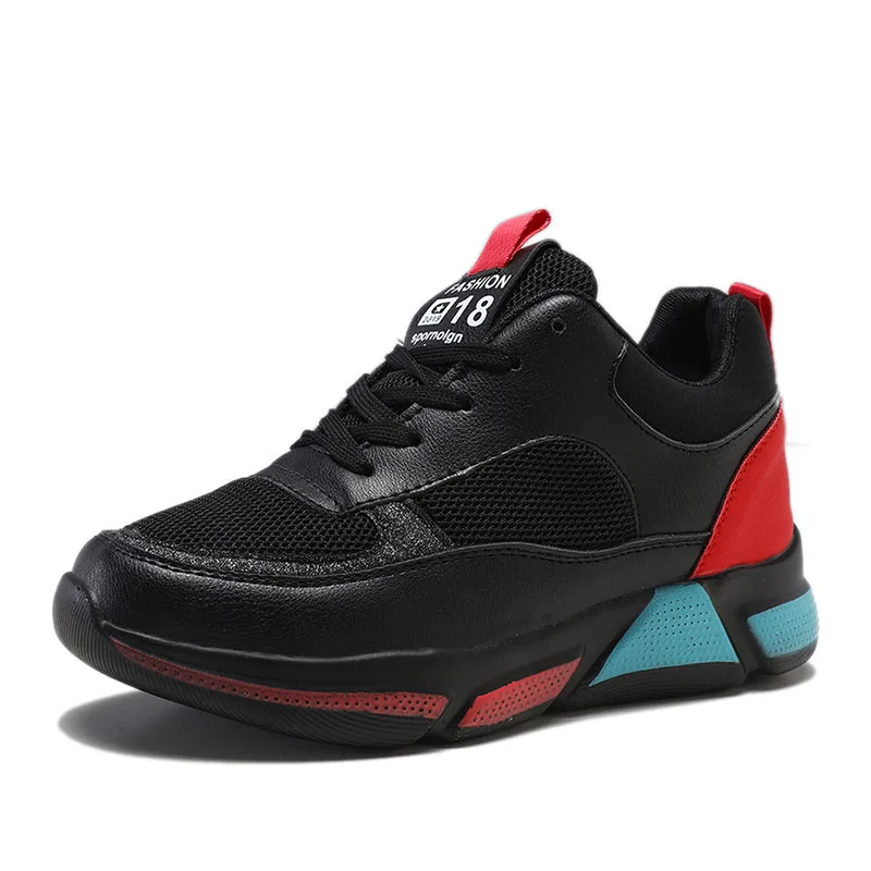 Taoffen Fashion Spring Sneakers Young Ladies Breathable Mesh Sports Running Shoes Women Thick Bottom Leisure Size 35-40 | Спорт и