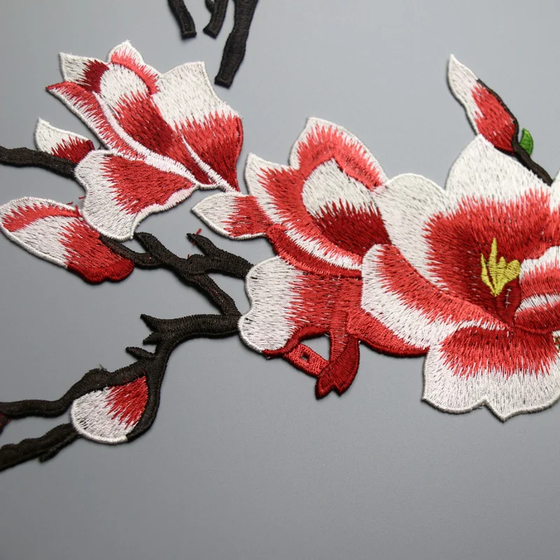 Новый большой воротник в виде цветка магнолии вышитый кружевной наряд стиле