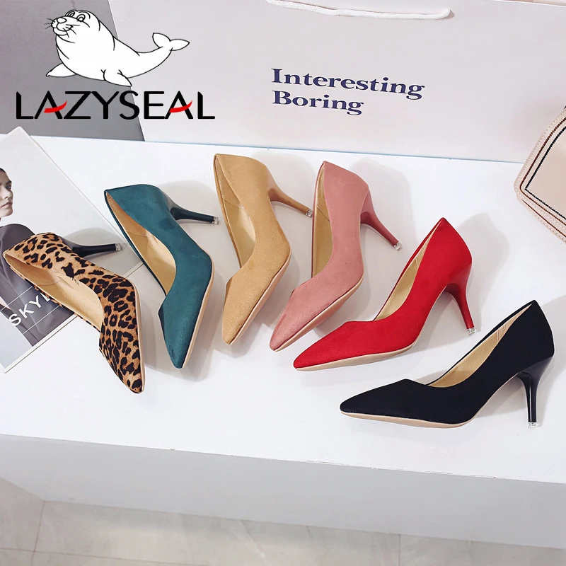 Туфли LazySeal на высоком каблуке с леопардовым принтом женские туфли лодочки