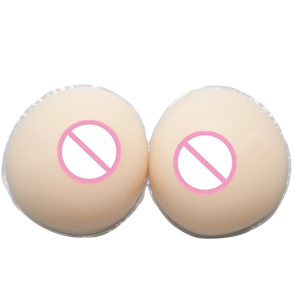 

1000g/Pair White Fake Breast Transgender Boobs Realistic Silicone Breast Forms Crossdresser Shemale Drag Queen False Breasts