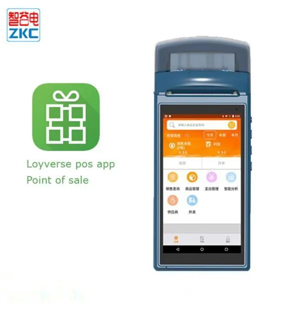 Ручной сканер штрих кода pos терминал на базе ОС Android 5 1 поддержка принтера NFC 3G Wi Fi