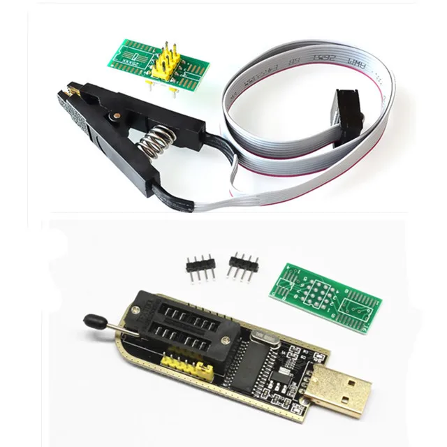 Красный SOIC8 SOP8 тестовый зажим для EEPROM 93CXX/25CXX/24CXX+ CH341A 24 25 серии EEPROM Flash биос USB программист модуль - Цвет: Красный