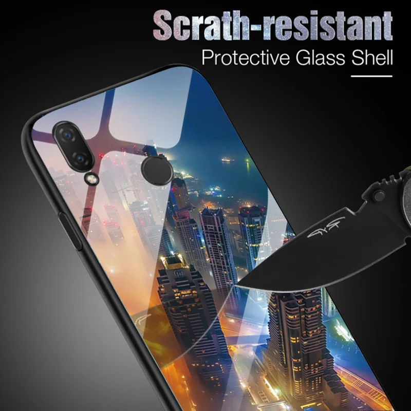 Чехол для телефона из закаленного стекла huawei Honor 8C 8 S задняя крышка 8X 8A крутой