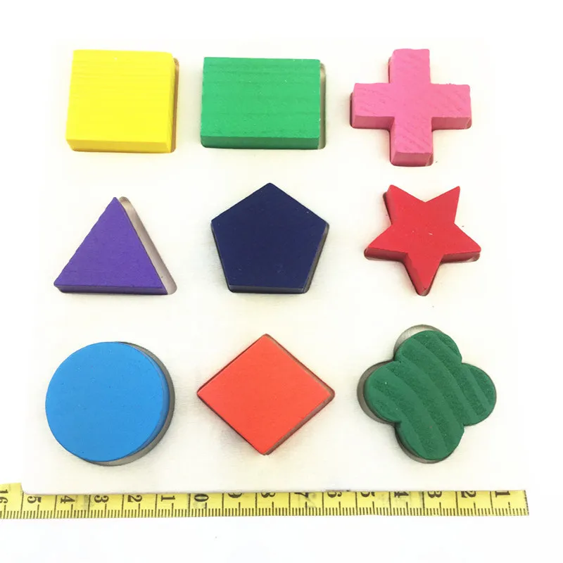 3 шт./компл. Детские деревянные игрушки геометрические Обучающие 3D блоки Игрушки