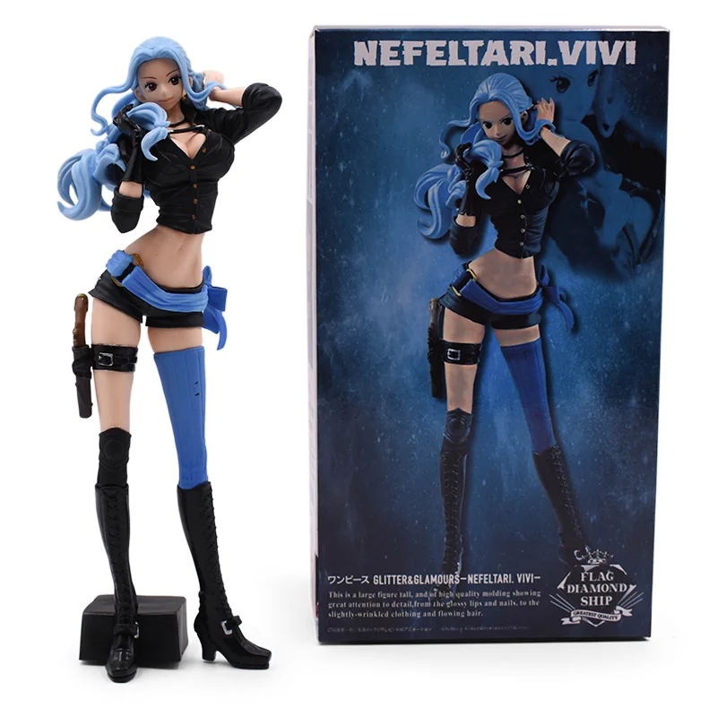 With Box Одна деталь Nefeltari Vivi Аниме фигурки 24 см мультфильм ПВХ Кукла коллекционная фигурка модель игрушки подарок на день рождения для друга - Цвет: With Box