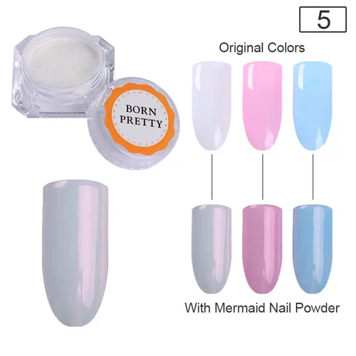 BORN PRETTY Shell порошок жемчужная оболочка пигмент порошок блеск маникюр Дизайн ногтей пыль - Цвет: 5