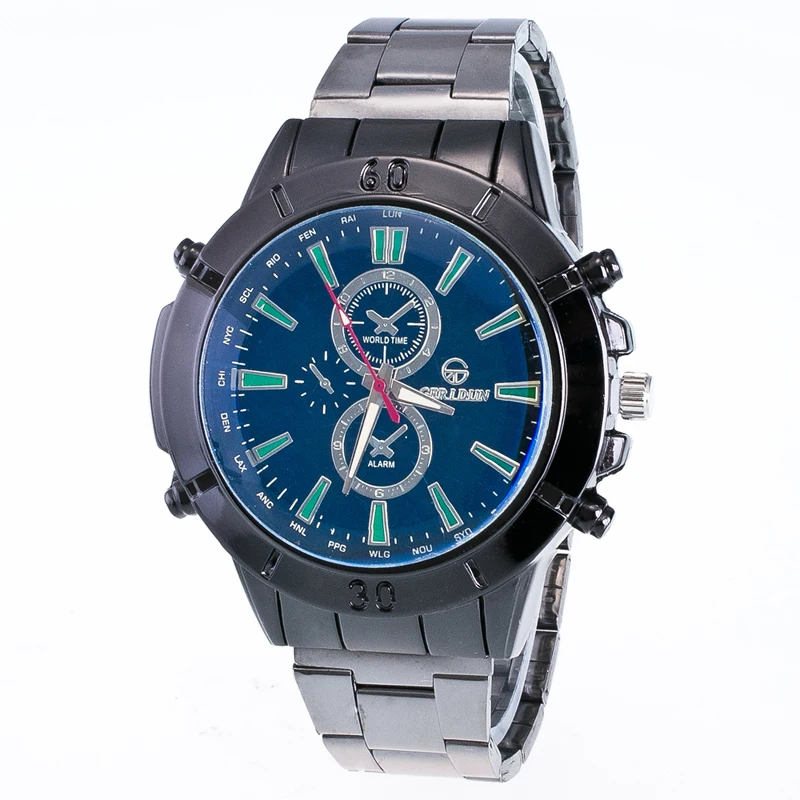 2017 Топ люксовый бренд мужские военные спортивные часы кварцевые полностью