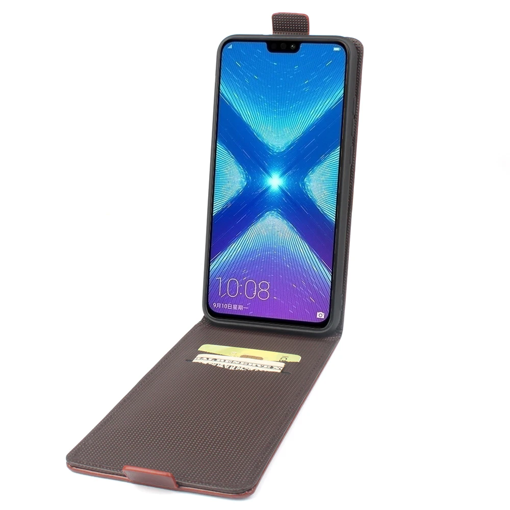 Для huawei Honor 8X Модный чехол с тиснением из искусственной кожи для флип Honor8X