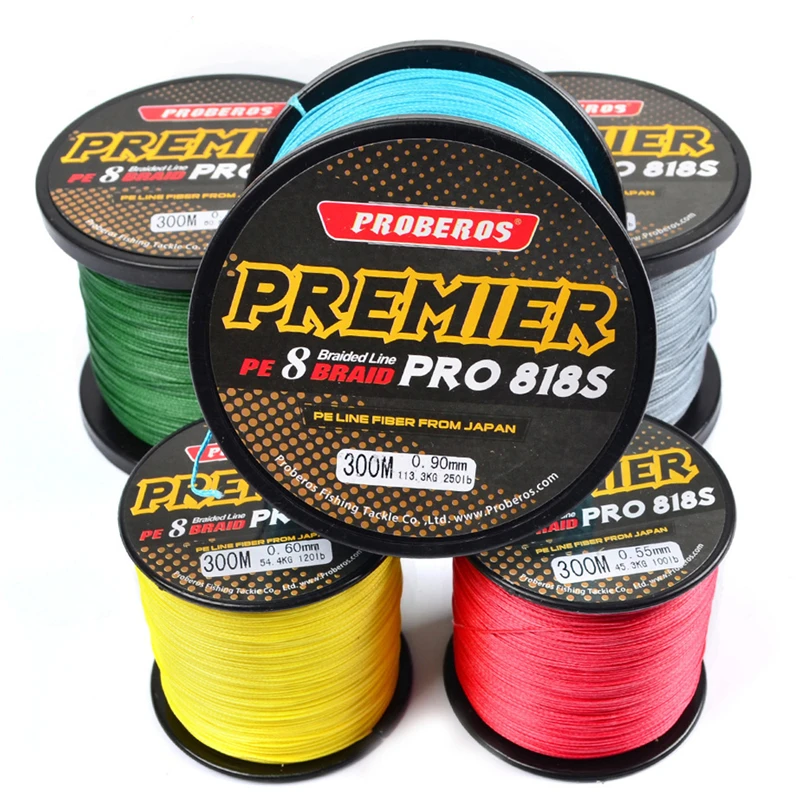 Супер сильный 8 нитей PE плетеный 300 м Multifilament лески трос 40 50 60 70 80 100 120 150 200 250