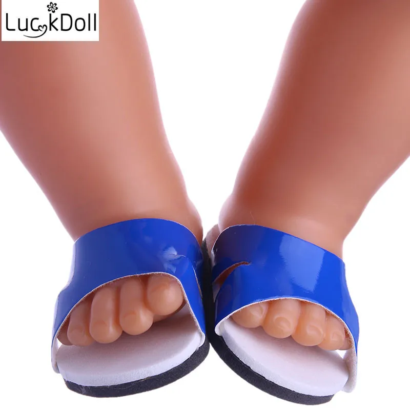 Красочная пляжная обувь Lucky DOLL 18 дюймов американская кукла 43 см аксессуары для