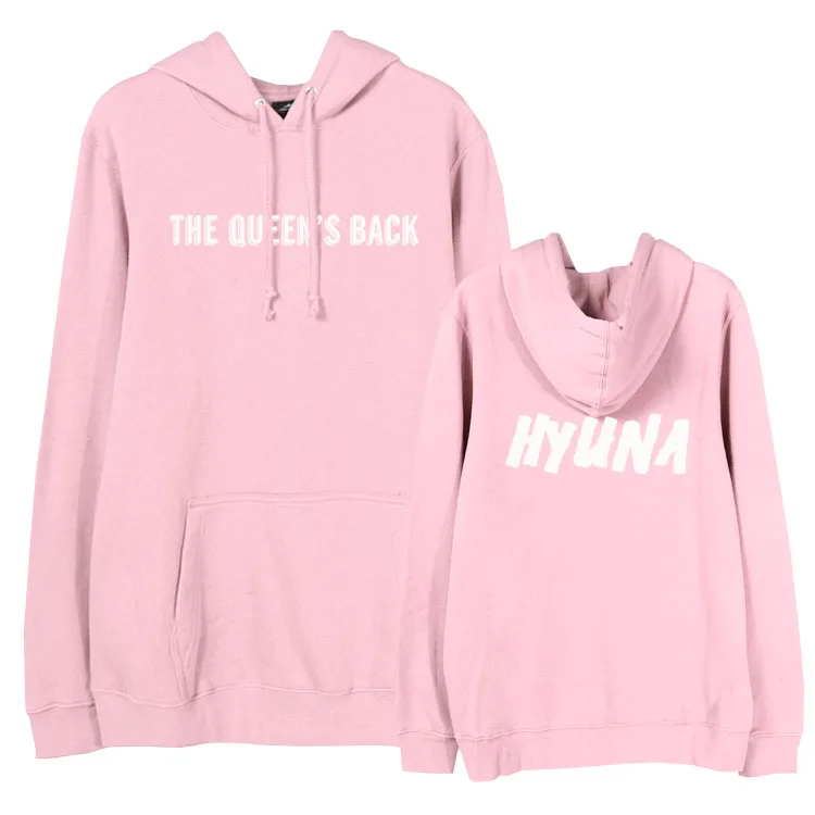Флисовая Толстовка Hyuna с принтом на спине королевы для любителей kpop|me hoodie|fleece